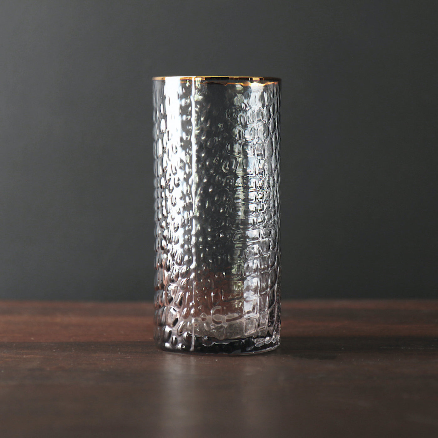 Glass Highball with Gold Rim - Set of 4