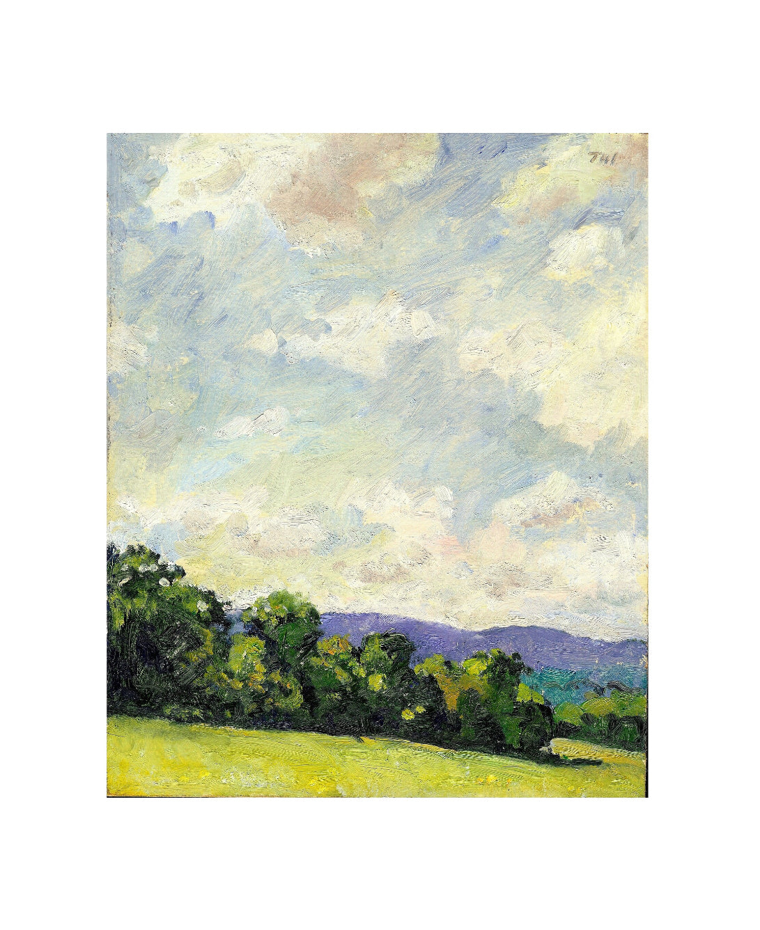 Original Landscape Painting - Summer Sky Berkshires