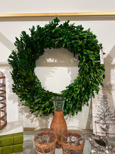 22" Preserved Boxwood Boxwood Wreath