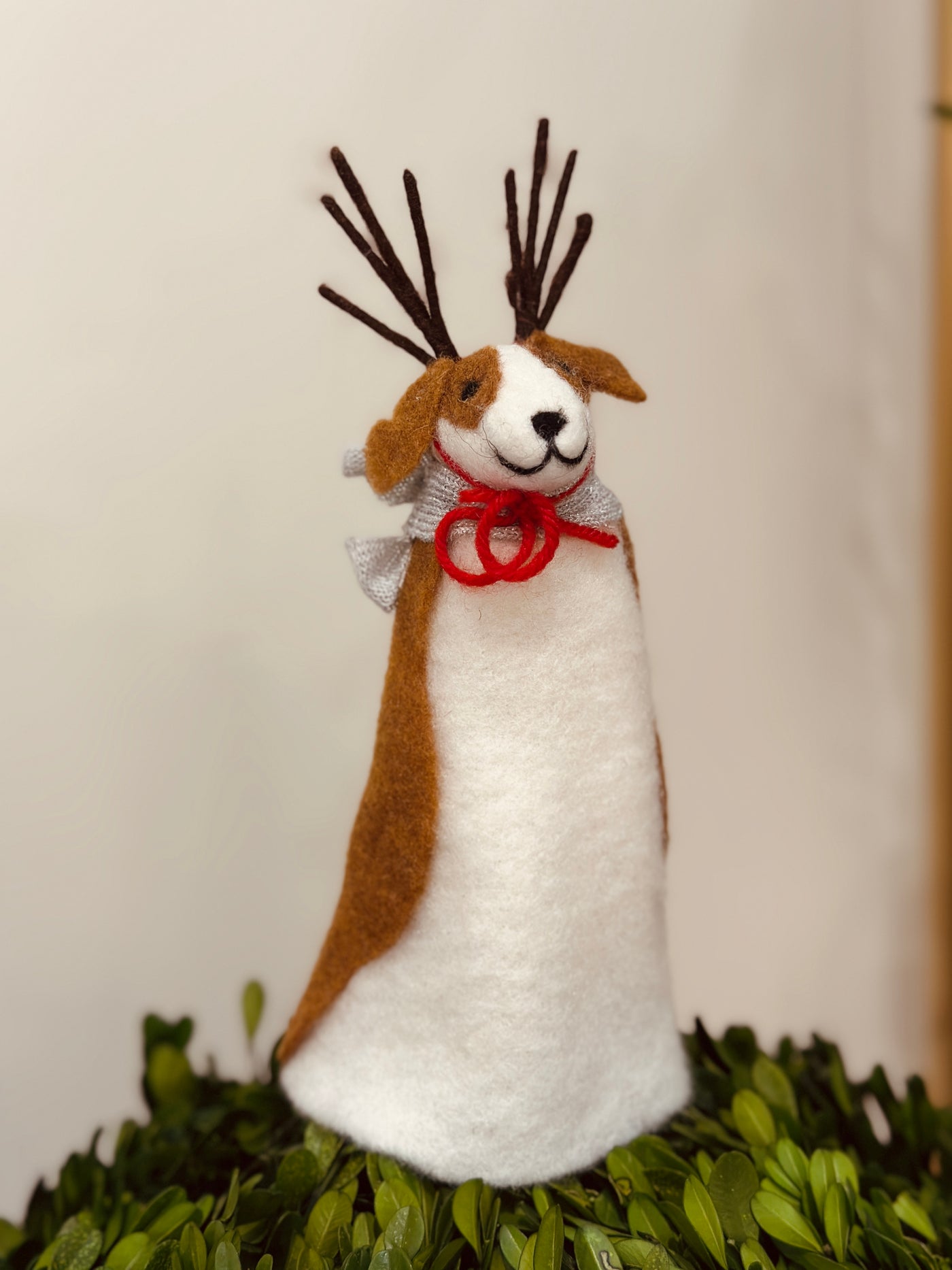 Felt Dog Christmas Tree Topper