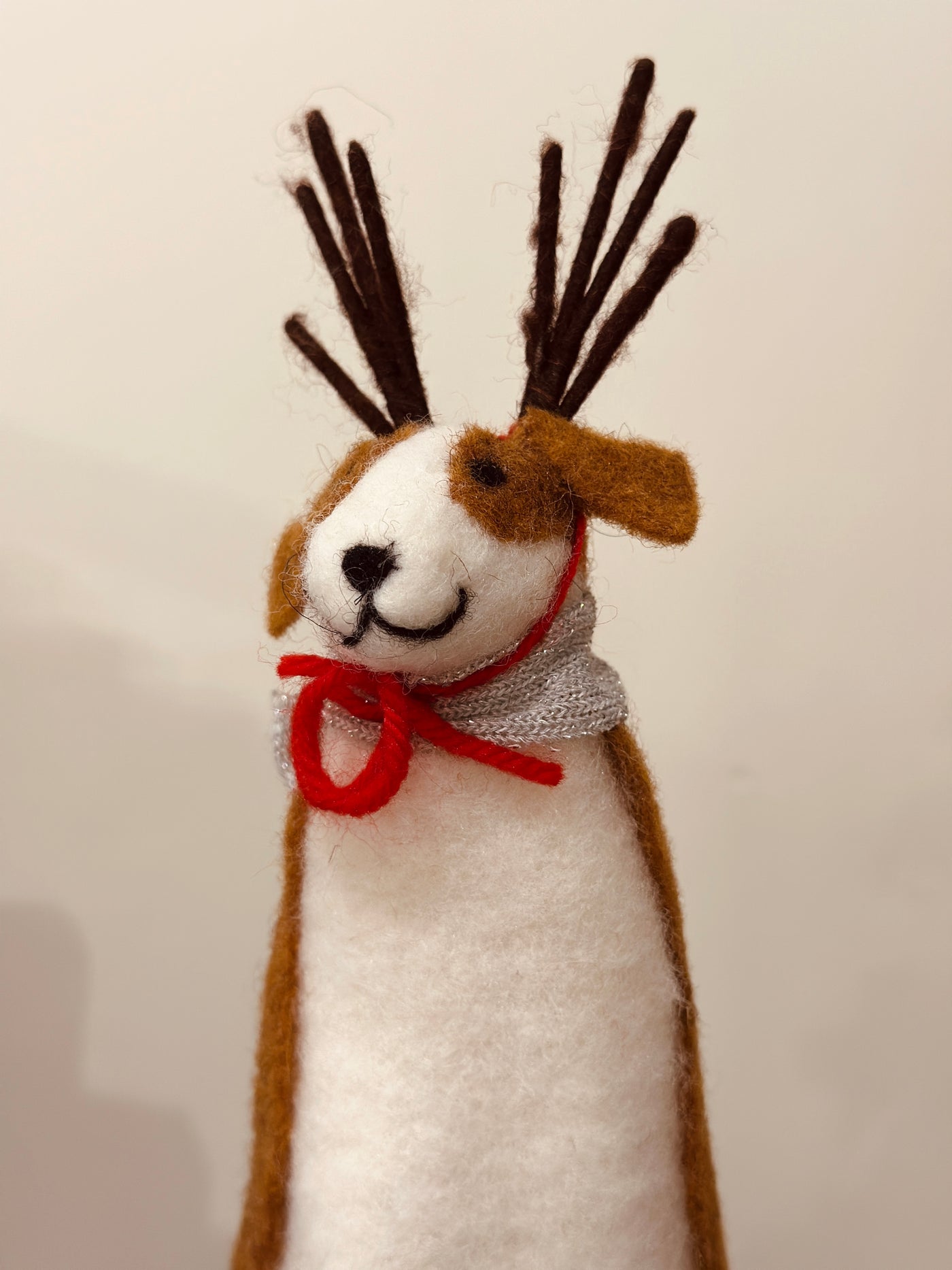 Felt Dog Christmas Tree Topper