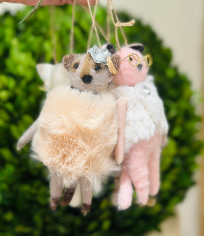 Fancy Kitties Felt Christmas Ornaments (4)