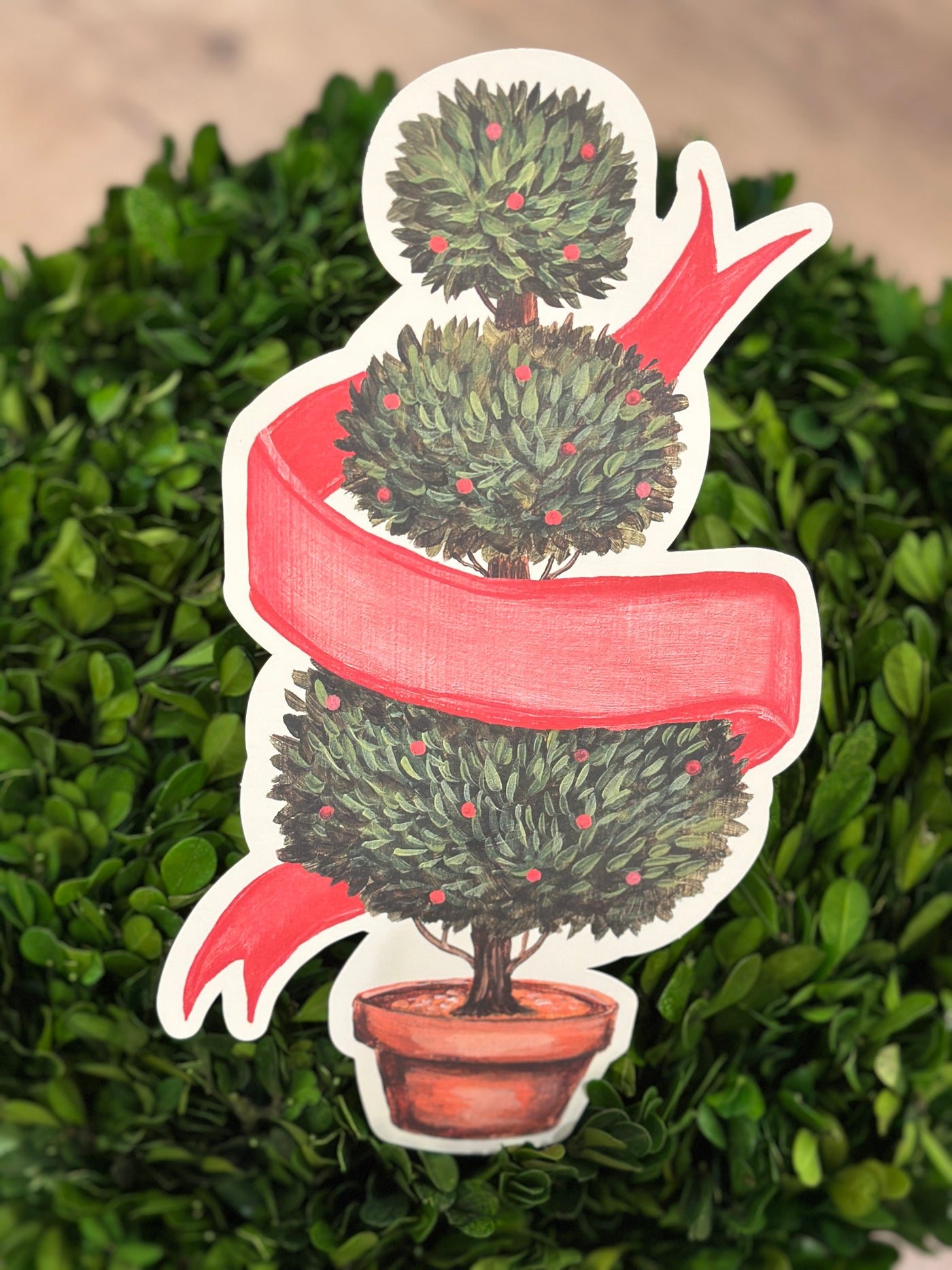 Holiday Topiary Table Accent