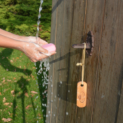 Wooden Nail Brush On Rope