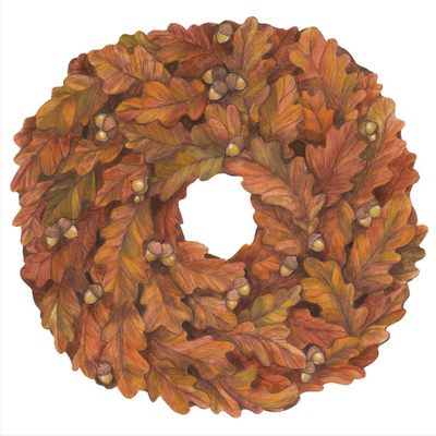 Die Cut Autumn Wreath Placemat