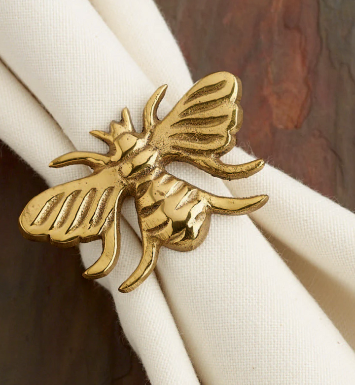 Gold Bee Napkin Ring – Alexandra Rae Interior Design