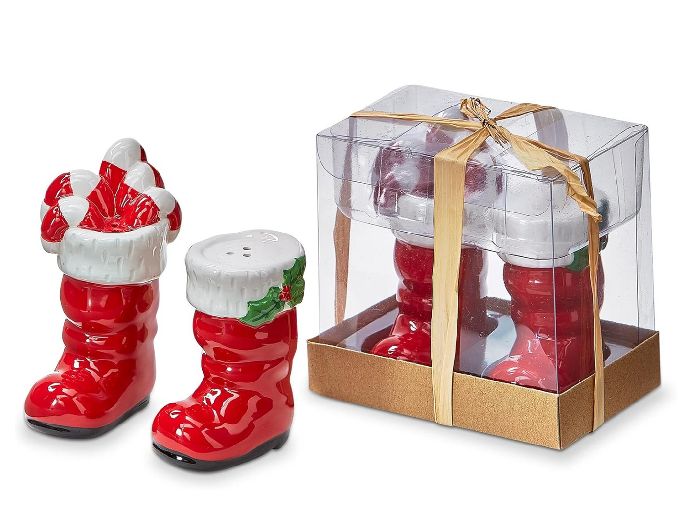 Santa Boots - Salt and Pepper Shaker Set