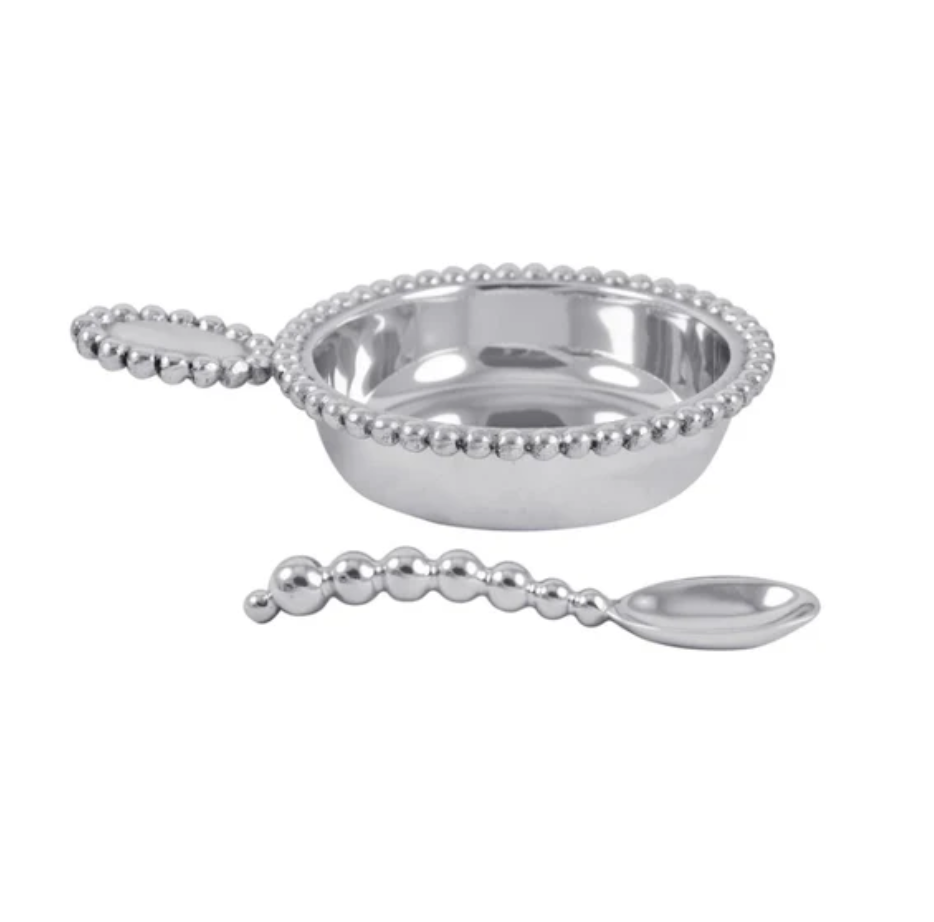 Pearled Baby Porringer & Spoon