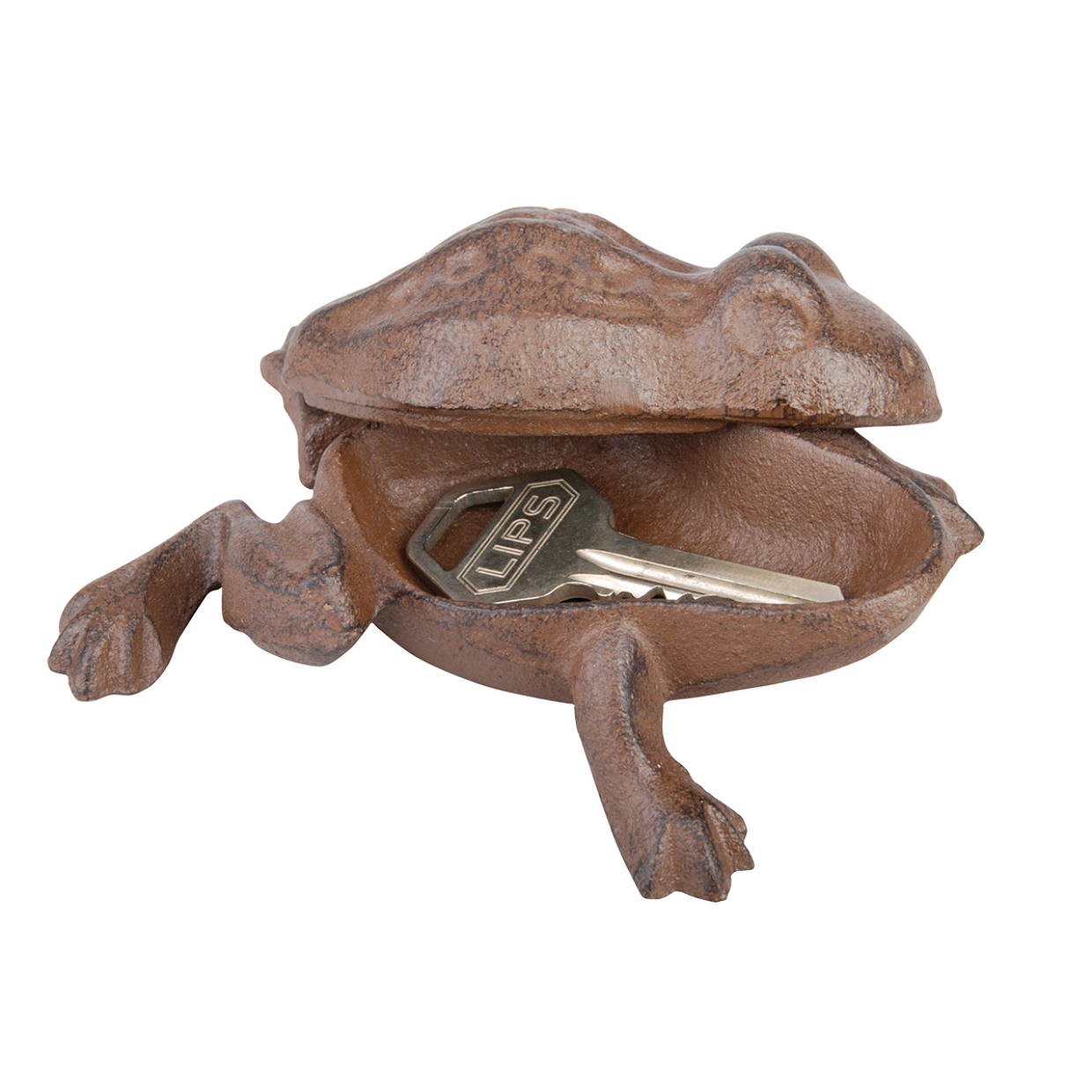Animal Key Keepers, Turtle/Hedgehog/Frog - Cast Iron, Antique Brown - Set of 3