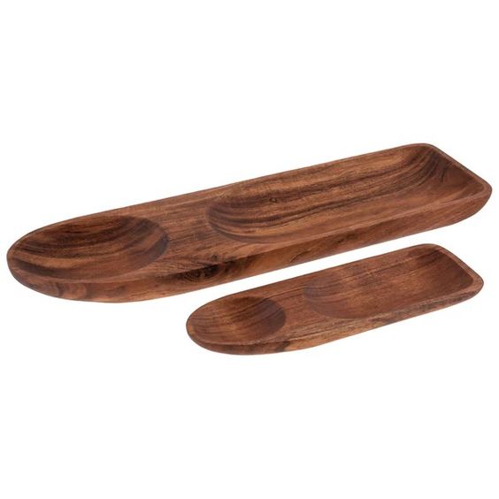 SIERRA HORS D'OEUVRE SERVING TRAYS S/2