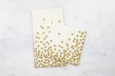 Gold Confetti Cocktail Napkins