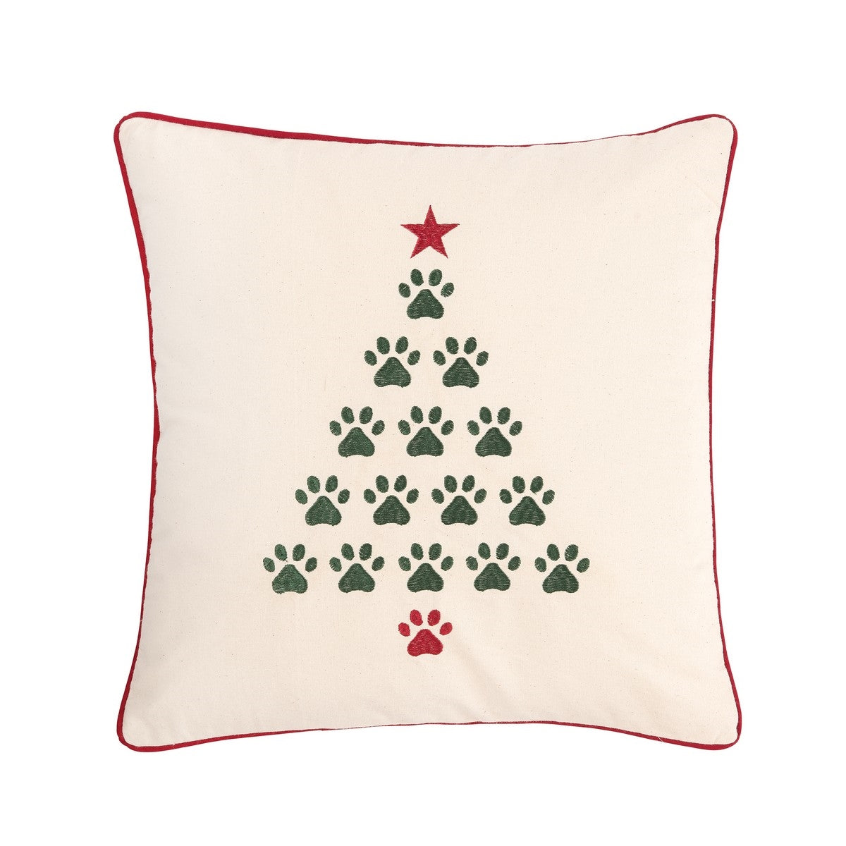 Christmas Tree Paws Pillow