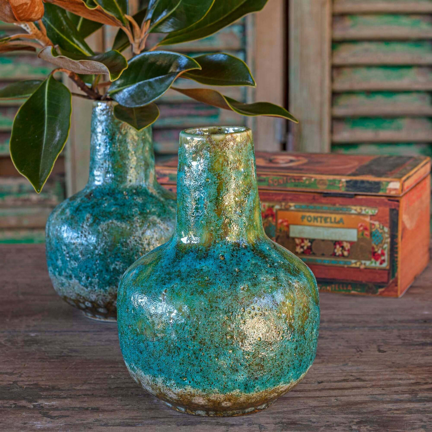 Glazed Artisan Vase